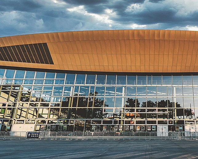 © Markus Werner Max-Schmeling-Halle von außen.