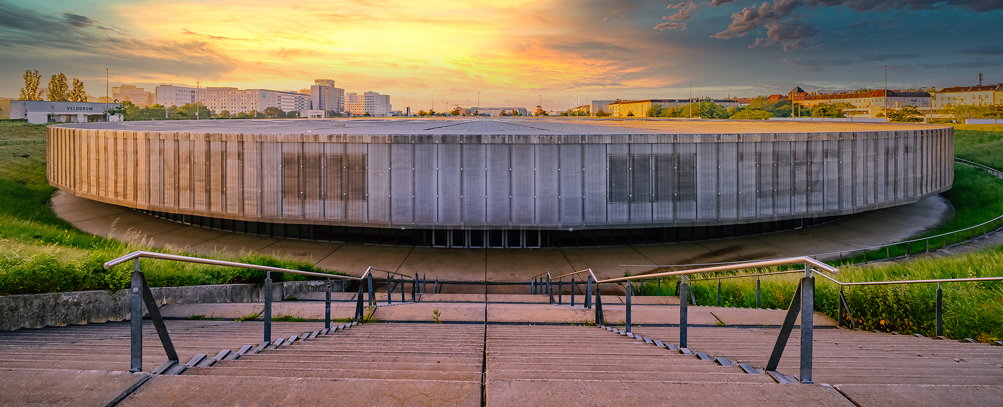 © Markus Werner Außenansicht Velodrom-Dach.